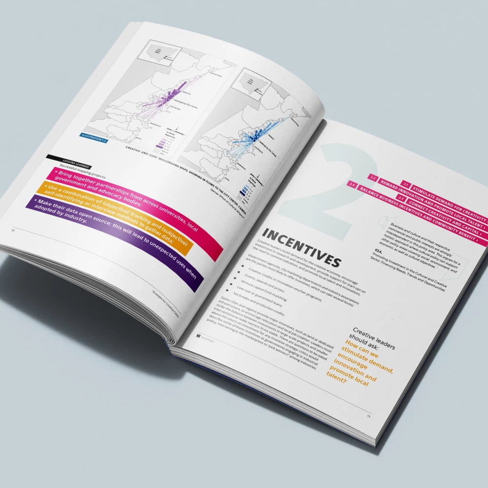 Strategies For Creative Economies book spread